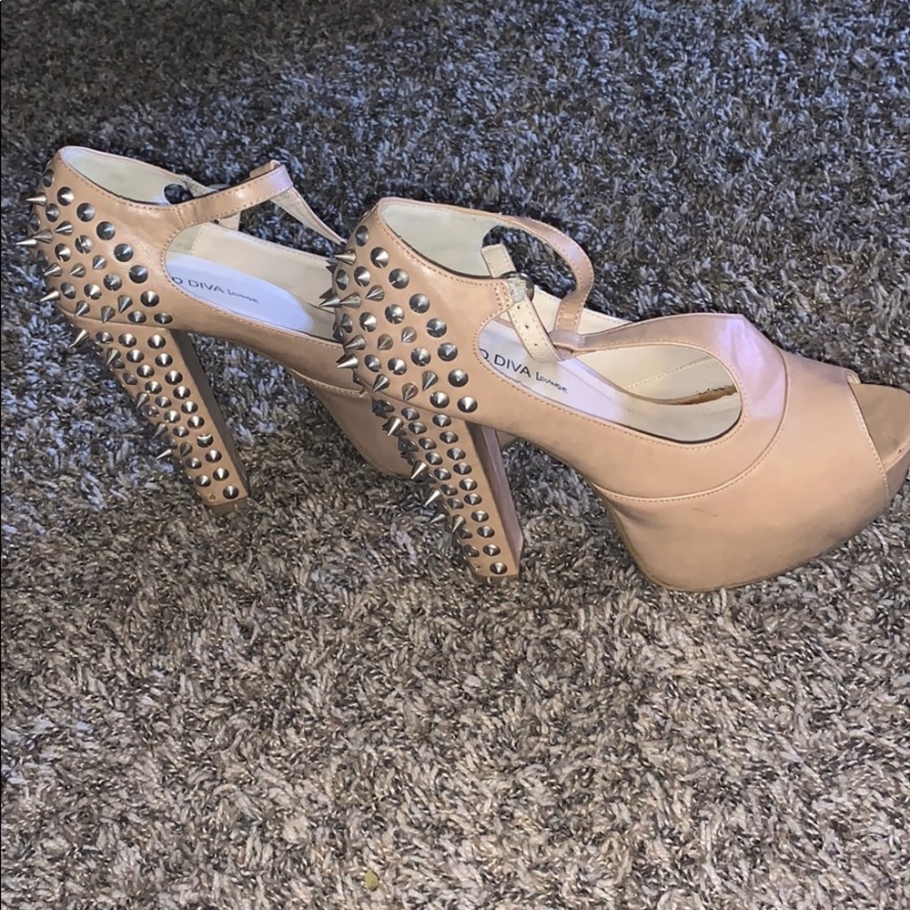 Spiked Platform Heels